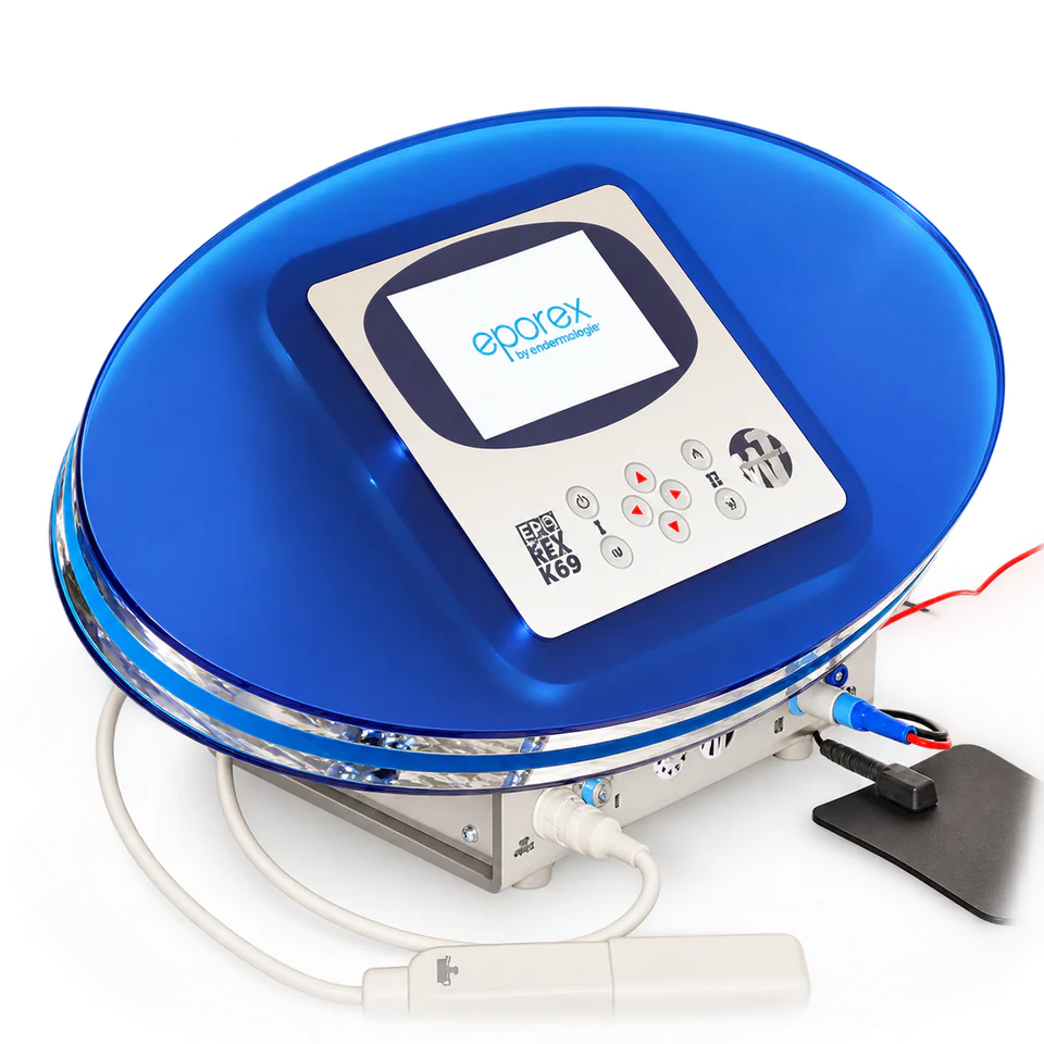 The Eporex K69 facial device by endermologie, with control panel and handpiece
