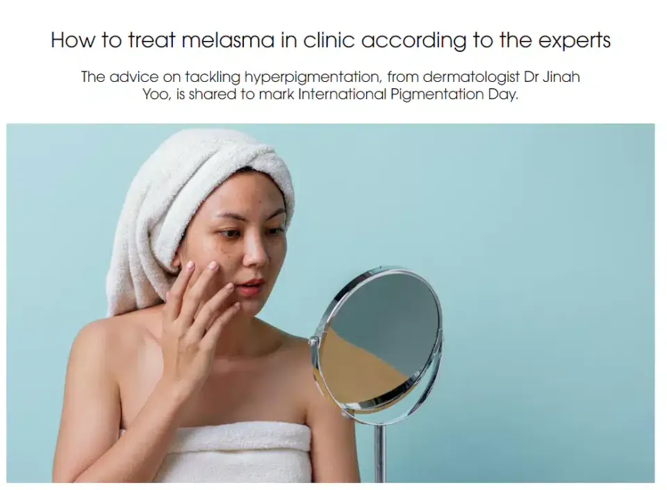 Press: We appeared on Aesthetics medicine - How to treat melasma in clinic according to the experts