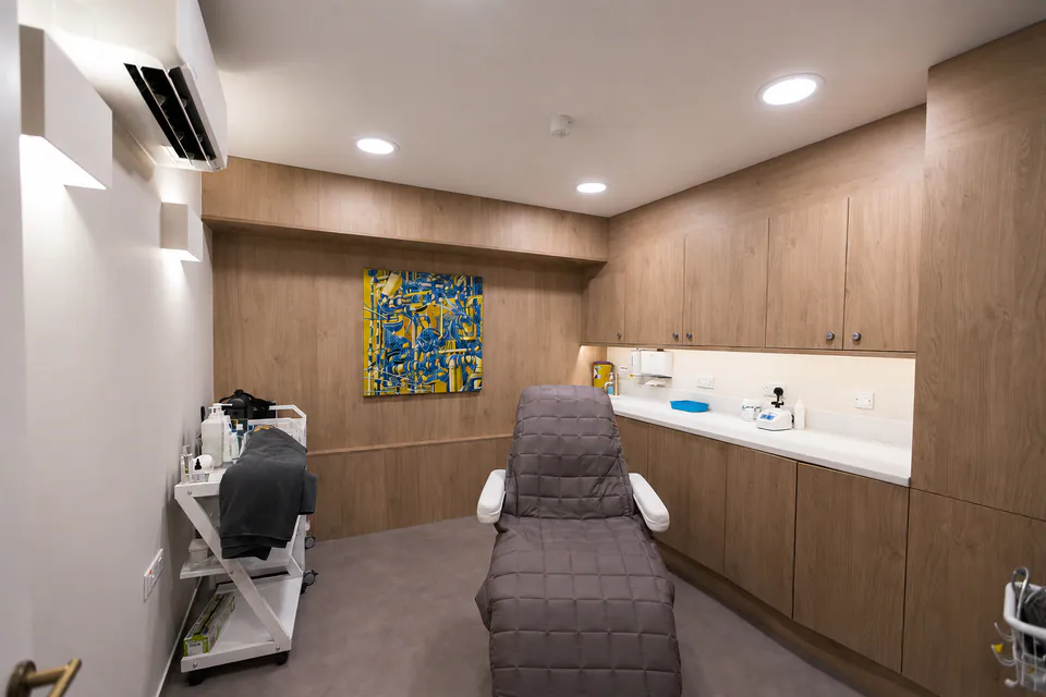 A treatment room at the Dr Jinah Yoo clinic