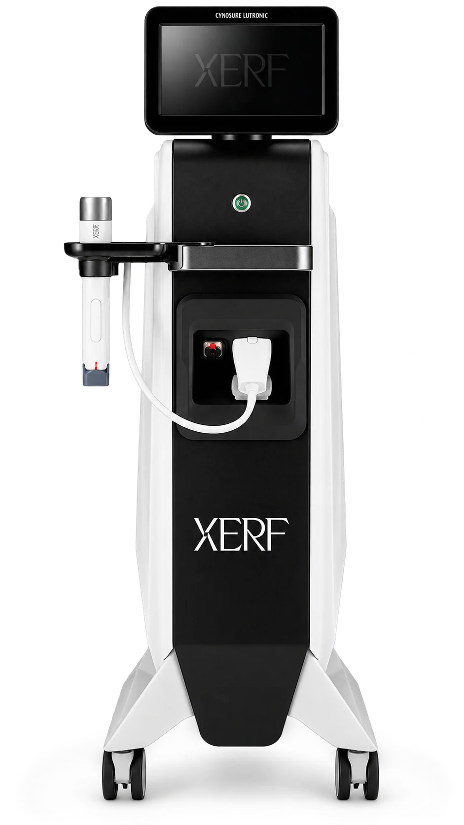 The XERF platform by Cynosure Lutronic, with touchscreen console and handpiece