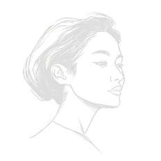 Middle Aged Korean Woman Head Sketch (1) 1